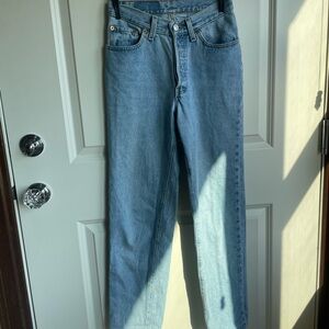 VINTAGE Levi's 501s - light blue wash